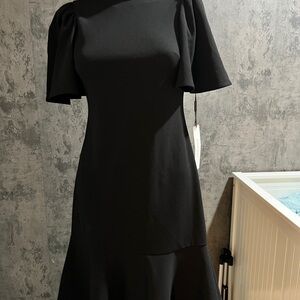 Calvin Klein Black Long Sleeve Dress